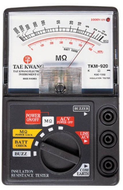 태광 절연저항계(아날로그) TKM-910, 1개