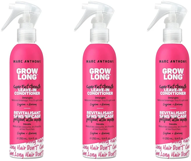 마크앤쏘니 그로우롱 리브인 컨디셔너 스프레이 Marc Anthony Grow Long Leave In Conditioner, 3개, 250ml - 쿠팡