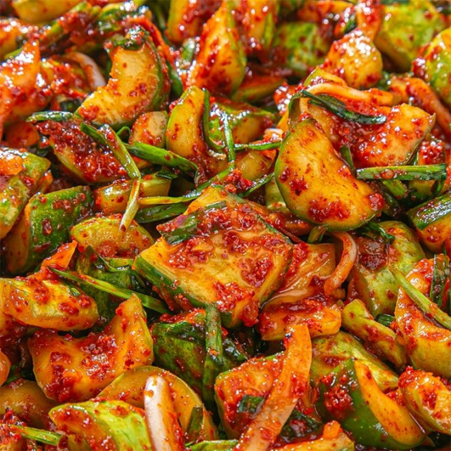 드디어 맛집을 찾앗습니다 시원아삭한! 별미 오이깍두기 특상품으로 구성되어잇네요 곧품절, 1개, 1g