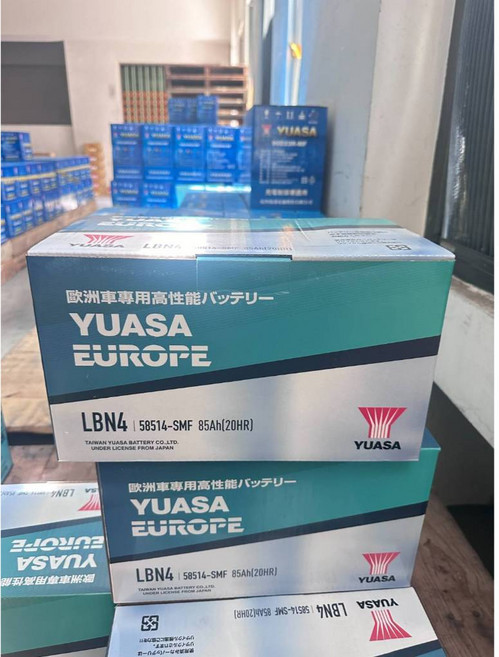 YUASA 汽車電瓶 LBN4 歐規12V85AH, 1個
