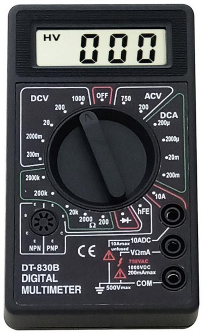 DT-830B 數位三用電錶, 1個