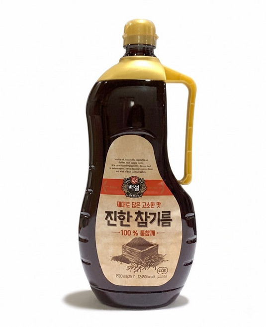 백설 진한 참기름 1.5L 통참깨100%, 1개