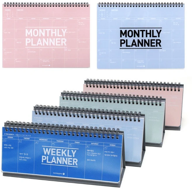 모닝글로리 투명 PP 주간 스케줄러, 1개 - 쿠팡