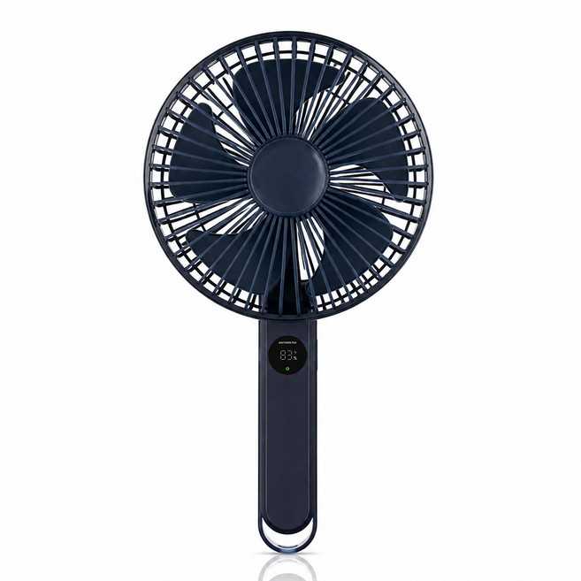 나비 스톰 빅팬 16cm 휴대용 BLDC 무선 접이식 선풍기 대형 손풍기, 인디고네이비, NV233-PHF30