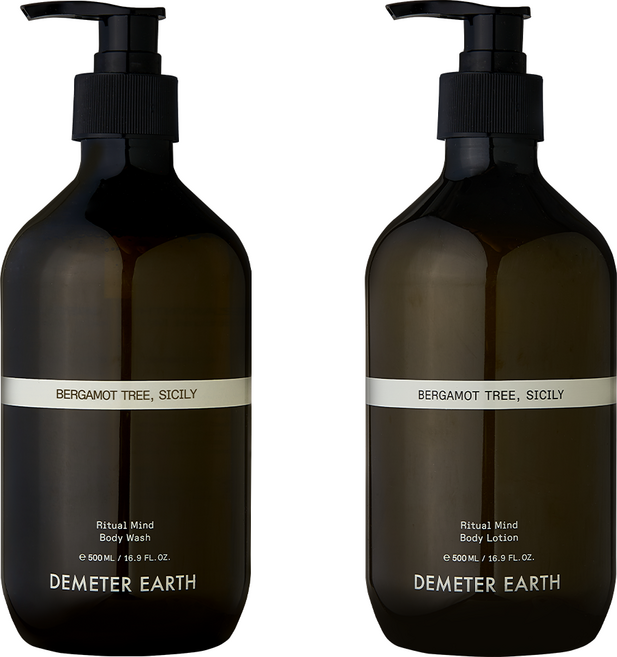 데메테르 어스 리추얼 마인드 베르가못트리 시실리 바디워시 500ml + 바디로션 500ml