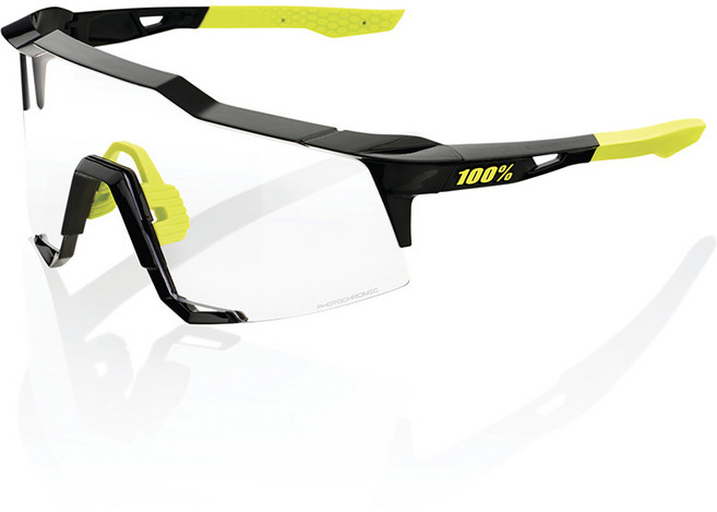 100% 백퍼센트 스피드크래프트 SPEEDCRAFT 자전거 러닝 고글 (옵션선택), 11.글로스 블랙-포토크로믹(변색), 1개