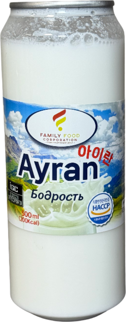 튀르키예 전통 요거트 음료 아이란 Ayran, 아이란 오리지널맛, 1개, 500ml