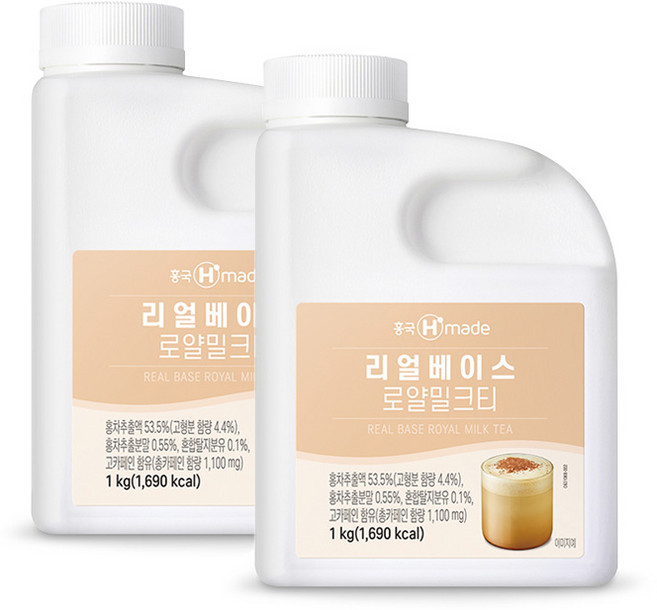 흥국에프엔비 맘스 리얼 로얄밀크티베이스 1kg, 1개입, 2개