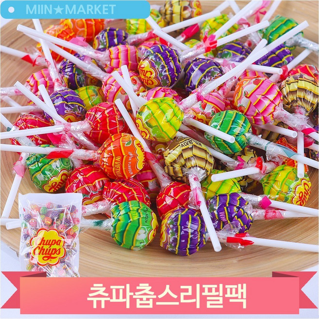 츄파춥스 막대사탕 대용량 리필팩 130p, 1개, 1.209kg