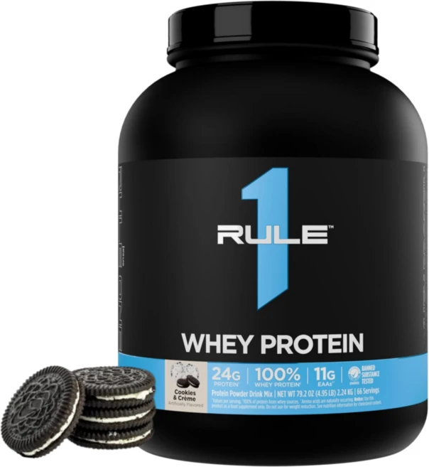 룰원 100프로 웨이 프로틴 단백질 보충제 쿠키앤크림 2.24kg, 1개 - 쿠팡