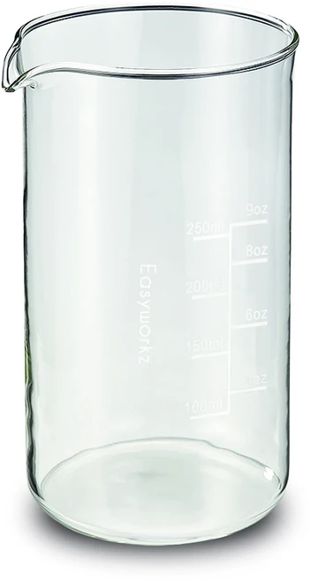 프렌치 프레스 커피 메이커용 Easyworkz 붕규산 유리 교체 비커, 02 350ml