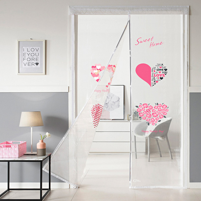 알뜨리 디자인 현관 방문 방충망 자석모기장 현관방충문 현관방충망 현관모기장 방문모기장, 뉴하트, 1개