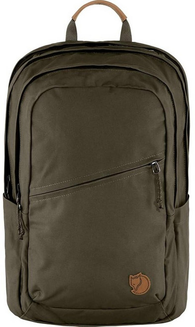 Fjällräven Raven 28 백팩 - 멀티 포켓 오거나이저 패딩 지지대 내구성 있는 원단 출퇴근 여행 다크 올리브 186391