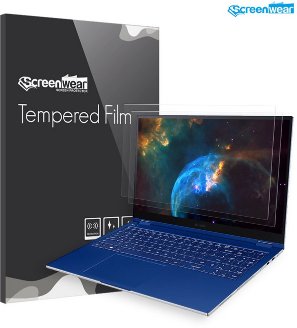 1+1 갤럭시북 플렉스 NT950QCG 방탄필름 액정보호필름 15.6인치, 1개