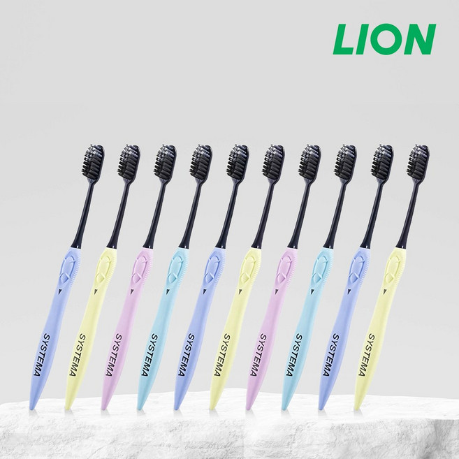 시스테마 어금니꼼꼼 칫솔 10개입 초극세모, 1세트, 10개