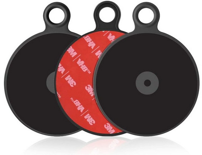 APPS2자동차 대시보드 패드 장착 디스크 - 석션 컵 폰 마운트 3Pcs 3인치(76mm) 초강력 내열 교체 진공 홀더 대시 GPS 홀더 마운트, 3 Pack Round