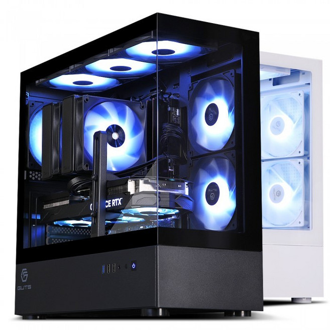 가츠 Y623M 아쿠아 (블랙) 케이스-미들타워, 1개, 선택없음