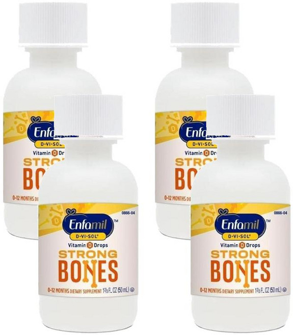 엔파밀 베이비 비타민 D 비솔 스트롱 본스 액상 드롭 50ml, 4개