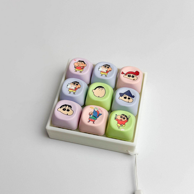 짱구 키캡키링 캐릭터키링 가방고리 열쇠고리 가방꾸미기 귀여운 키캡 포인트