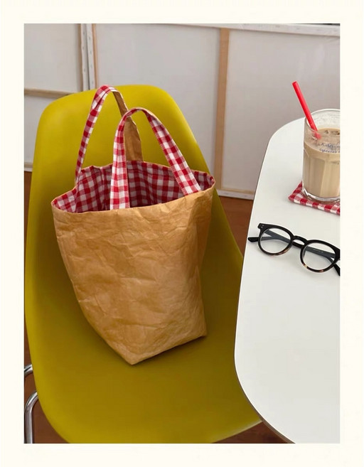 피크닉 가방 최화정 페이퍼백 크라프트지 쇼핑 대용량