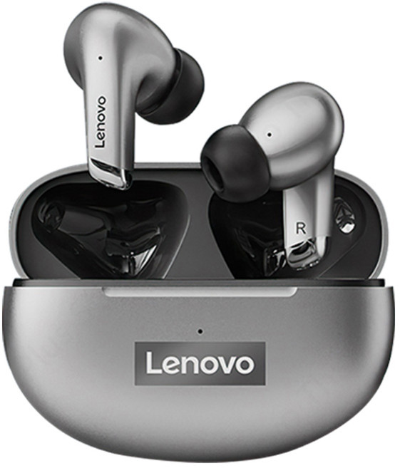 레노버 Lenovo LP5 무선 블루투스 하이파이 스포츠 방수 이어폰, Grey