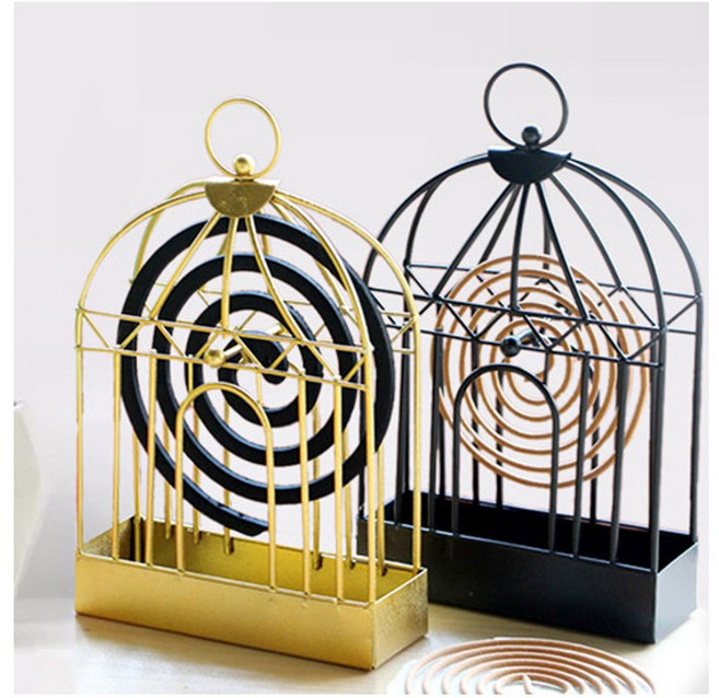 엔틱 모기향 거치대 아치형, 골드 2개