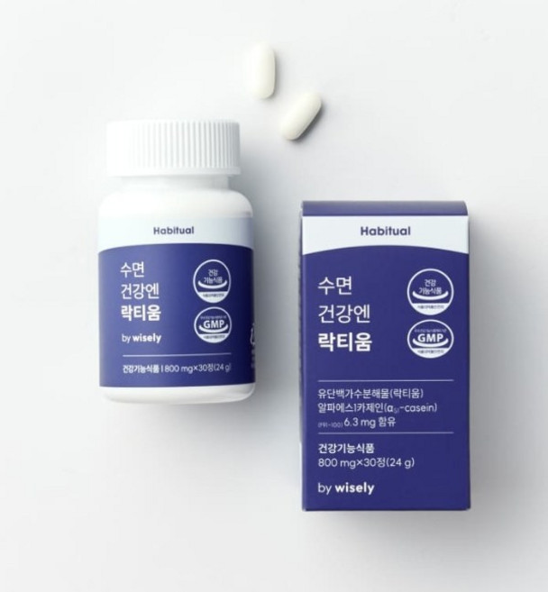 1개 해비추얼 와이즐리 수면건강엔 락티움, 3개, 30정