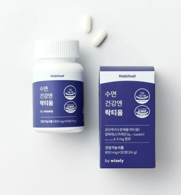 1개 해비추얼 와이즐리 수면건강엔 락티움, 30정 - 쿠팡