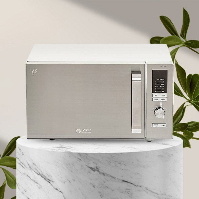 롯데 무회전 메탈 세라믹 플랫 전자레인지 가정용 소형 미니 대용량 23L 전자렌지, 모델명 : LE-1923