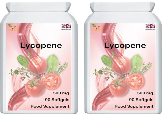 Ved 라이코펜 500mg 90 소프트젤 2팩, 2개, 90정 - 쿠팡