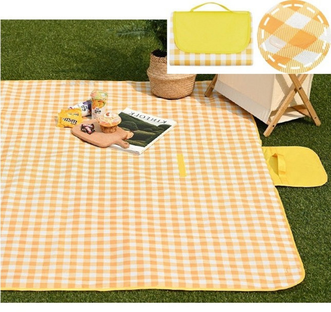 인마이카트 피크닉 방수 매트, 레몬옐로우
