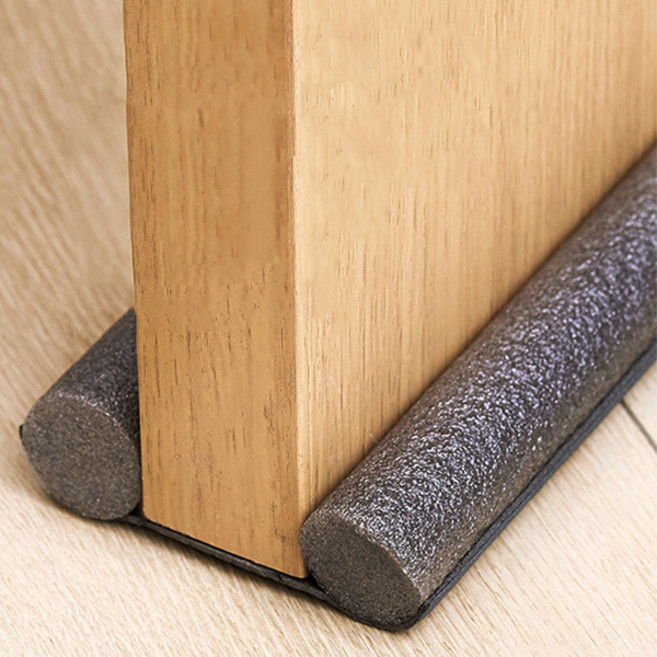 초간단 방문 틈새 막이 방문틈 문하단 밀폐 방음 외풍 빛 차단 발끼임방지 문풍지 블랙, 1개