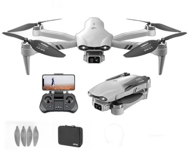 F10 折疊 GPS 無人機, F10 - 無刷電機 - GPS - 58G雙攝像頭電調攝像頭, 四電套餐 - 三個備用電池