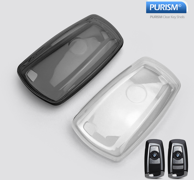 카슬라 퓨어리즘 투명 스마트키 키케이스 키홀더 [BMW 호환], BM_02, 클리어 화이트