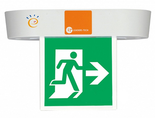 한국소방자재 피난구유도등 소형 천정형 리더스테크, 혼합색상, 1개