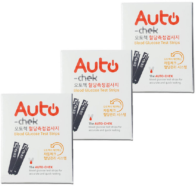 당뇨 관리 용품 오토첵 시험지 150매 혈당 스트립 검사지 긴유효기간 공단 소모성재료, 단품