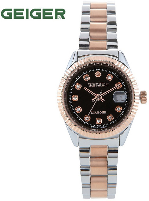 [본사 정품] 가이거 GE8020BK_L 리미티드 다이아몬드 여성 메탈시계