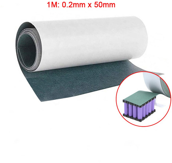 자동차 가스켓 너비 1m 50mm 180mm 18650 배터리 절연 개스킷 보리 종이 셀 접착제 패치 전극 패드, [01] 1M 0.2x50mm