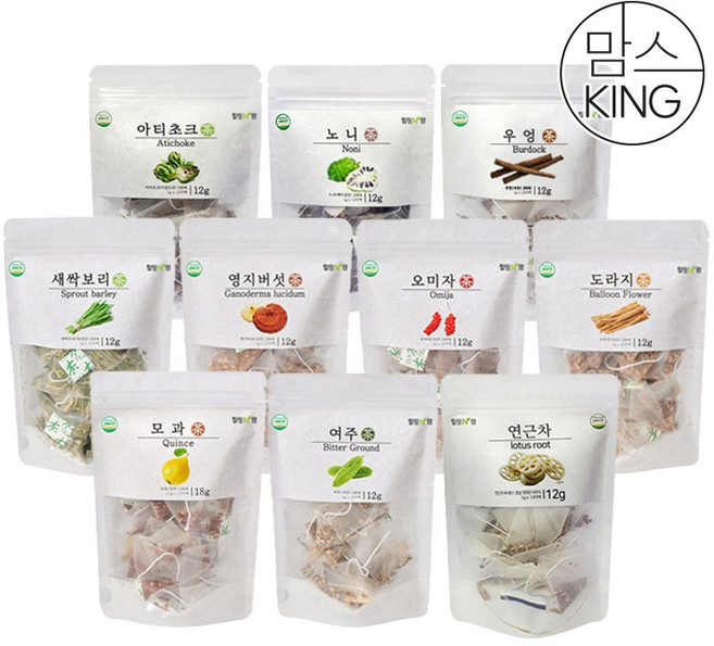 [맘스킹]가고파힐링푸드 한차 10종세트, 단품