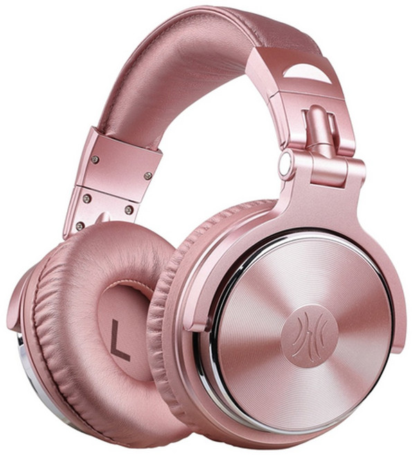 OneOdio Pro10 스튜디오 헤드폰 DJ 레코딩 헤드폰 유선 헤드셋, 핑크-pink