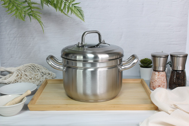 하슬라 다용도 미니 IH 인덕션 찜기 양수 꽃게 홍게 냄비 5가지 사이즈, 1개, 26cm