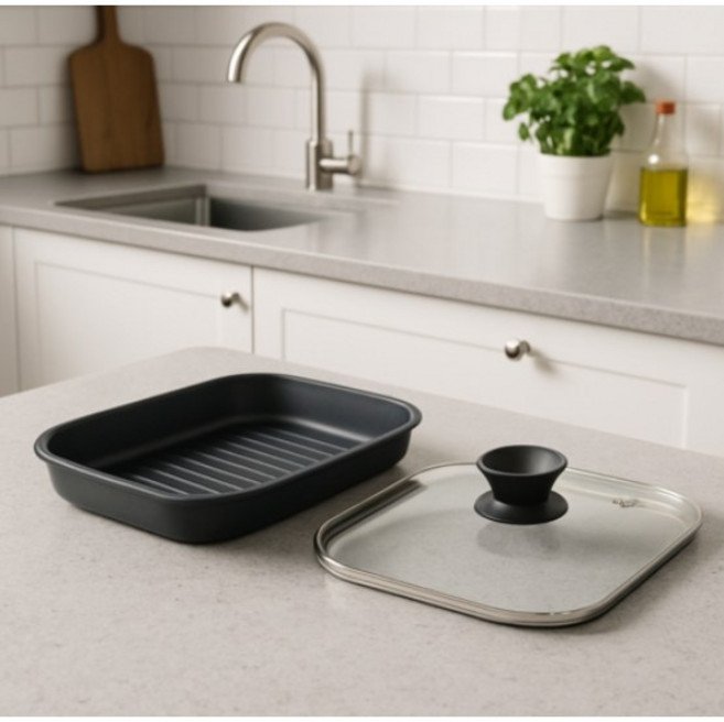 락앤락 멀티그릴팬 사각 CCB003IH, 1개, 22cm