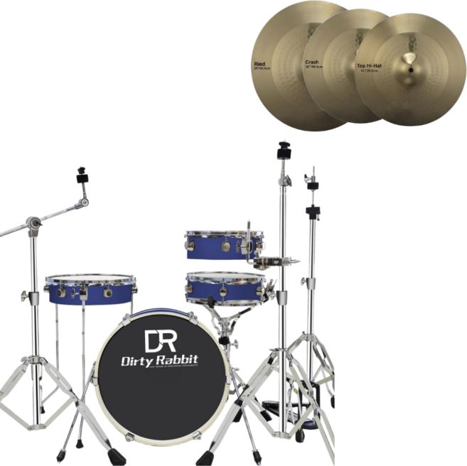 이스턴 코리아 DR STREET 드럼 세트 4기통 공연 합주 버스킹 라이브, 1세트, 클래식 블루