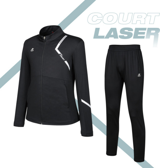 패기앤코 코트어드밴티지 여성 스포츠 기능성 트레이닝 세트 등산 러닝 홈트 탁구 배드민턴 축구 볼링 헬스 웨어 집업자켓 스포츠바지세트 CT-4024