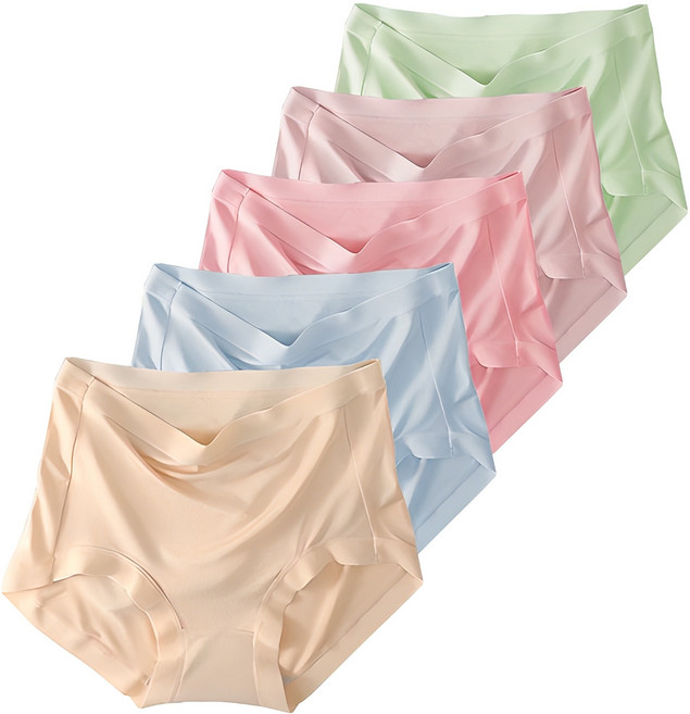 디어스킨 하이웨스트 고탄력 50수 모달 노라인팬티 5p