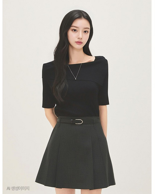 [백화점 홈쇼핑 정품] 로엠 [RE] 오프숄더 반팔 풀오버 (RMKAG23RT2) RMKAG25RT2