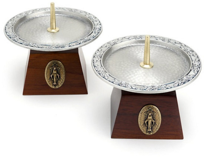 기적의패 촛대 주석 KT411 천주교 성물 가톨릭 영세, 1개