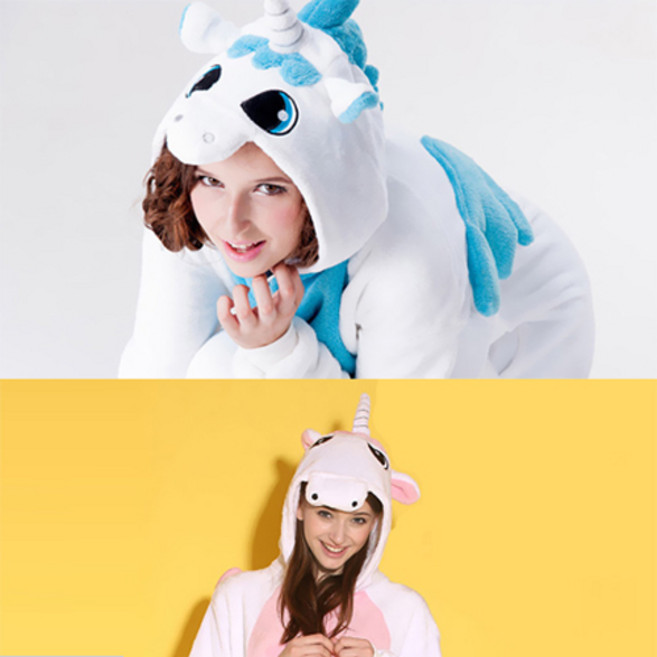 앙비시크릿 유니콘동물잠옷 성인 어린이 할로윈코스튬 코스프레 파자마