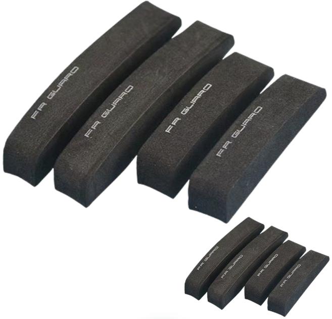 데이모노 충격 흡수 자동차 문콕 방지 도어가드 4P, 블랙, 2세트