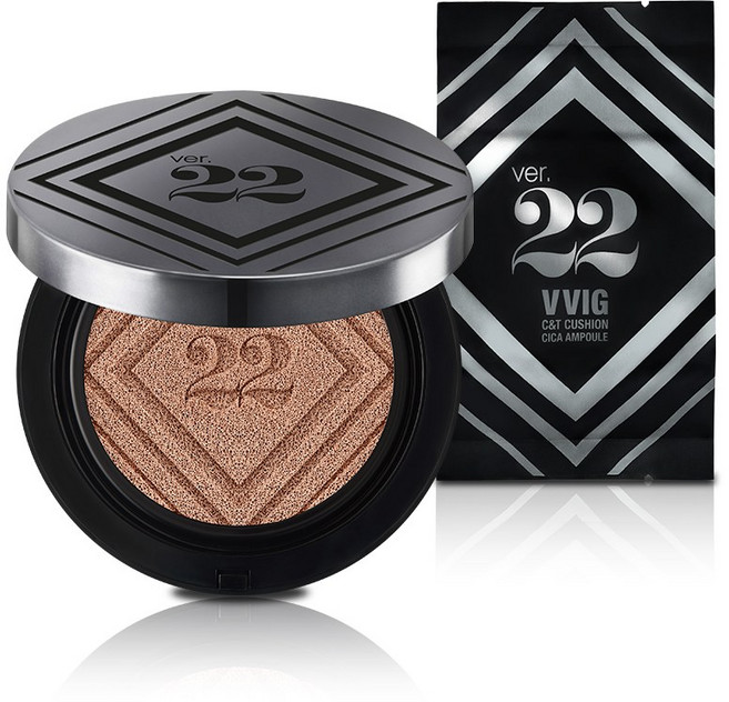 조성아22 씨앤티 시카 앰플 대왕쿠션 파운데이션 SPF50+ PA++++ 25g + 리필 25g, 2호 샌드베이지, 1개